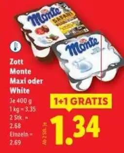 Lidl Zott monte maxi oder white Angebot