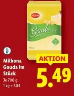 Lidl Milbona Milbona Gouda im Stück Angebot