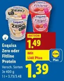 Lidl Exquisa zero oder fitline protein Angebot