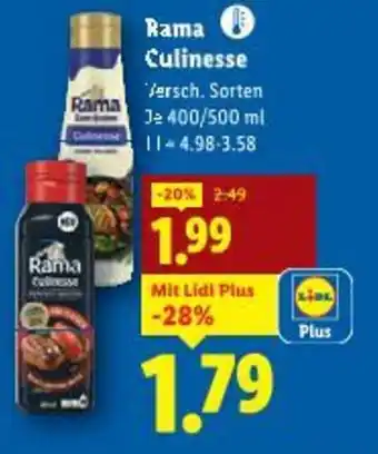 Lidl Rama Culinesse Angebot