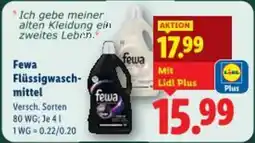 Lidl Fewa flüssigwasch mittel Angebot