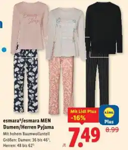 Lidl Esmara esmara men damen herren pyjama Angebot
