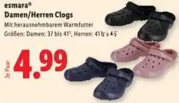 Lidl Esmara damen herren clogs Angebot