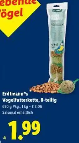 Lidl Erdtmann's vogelfutterkette 8-teilig Angebot