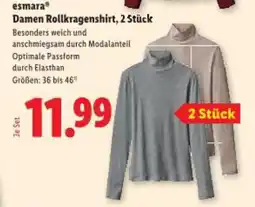 Lidl Esmara damen rollkragenshirt Angebot