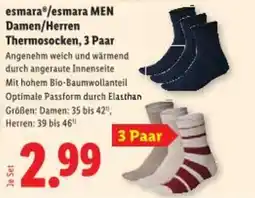 Lidl Esmara esmara men damen herren thermosocken Angebot