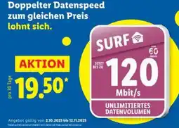 Lidl Doppelter datenspeed zum gleichen preis Angebot