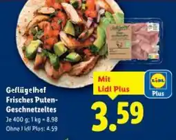 Lidl Geflügelhaf frisches puten geschnetzeltes Angebot