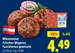 Lidl Wiesentaler frisches mageres faschiertes gemischt Angebot