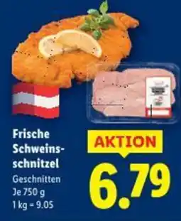 Lidl Frische schweins schnitzel Angebot