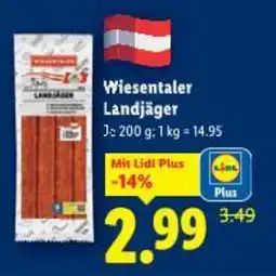 Lidl Wiesentaler landjäger Angebot