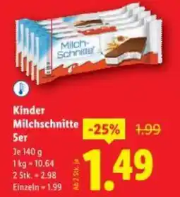 Lidl Kinder milchschnitte Angebot