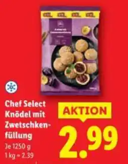Lidl Chef select knödel mit zwetschken füllung Angebot