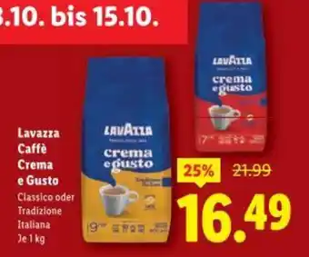 Lidl Lavazza caffè crema e gusto Angebot