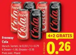Lidl Freeway cola Angebot