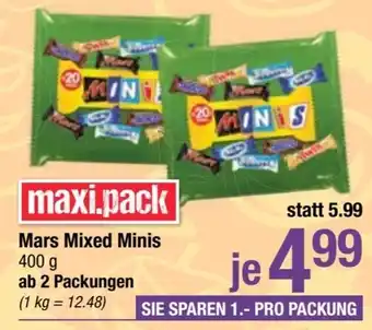 Maximarkt Mars mixed minis Angebot