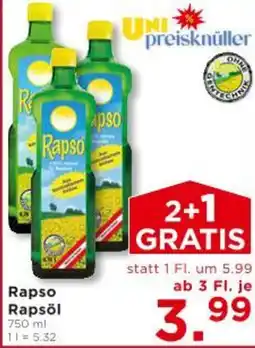 Unimarkt Rapso Rapsöl Angebot