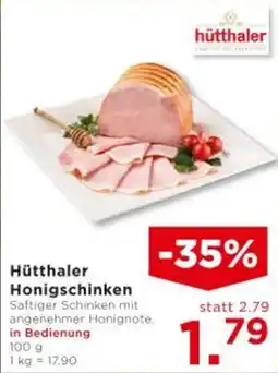 Unimarkt Hütthaler honigschinken Angebot