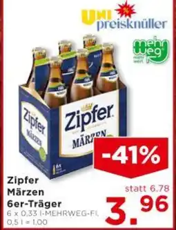 Unimarkt Zipter Märzen 6er-Träger Angebot