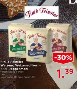 Unimarkt Fini's Feinstes Weizen, Weizenvollkorn oder Roggenmehl Angebot