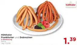 Unimarkt Hütthaler Frankfurter und Debreziner Angebot