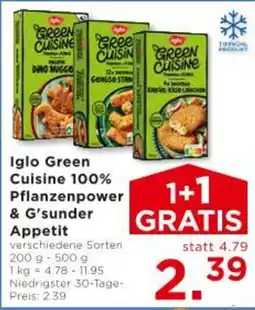 Unimarkt Iglo Green Cuisine 100% Pflanzenpower & G'sunder Appetit Angebot