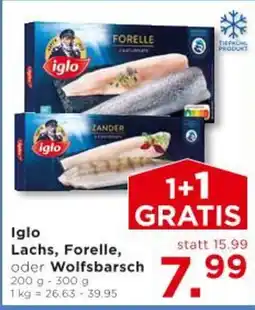 Unimarkt Iglo lachs, forelle, oder wolfsbarsch Angebot
