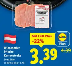 Lidl Wiesentaler schweine karreesteaks Angebot