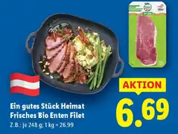 Lidl Ein gutes stück heimat frisches bio enten filet Angebot
