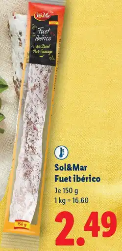 Lidl Sol&mar fuet ibérico Angebot