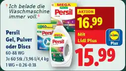 Lidl Persil gel pulver oder discs Angebot