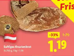 Lidl Saftiges Krustenbrot Angebot