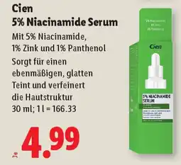 Lidl Cien Beauty 5% Niacinamide Serum Angebot