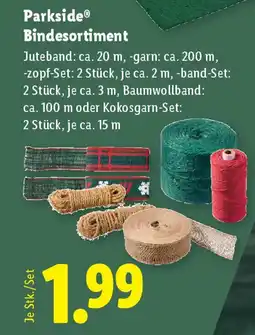 Lidl Parkside bindesortiment Angebot
