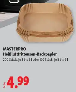 Lidl Masterpro heiflluftfritteusen backpapier Angebot