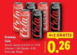 Lidl Freeway Cola Limonade Angebot