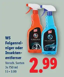 Lidl W5 Felgenrei niger oder Insekten entferner Angebot
