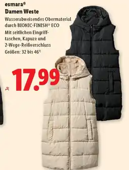 Lidl Esmara Damen Leinen-Weste Angebot