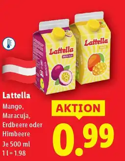 Lidl Lattella Haferdrink Mango Angebot