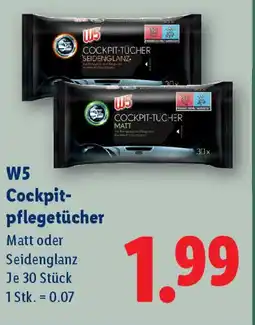 Lidl W5 Cockpitpflegetücher Angebot