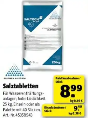 Hagebau Salztabletten Angebot