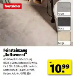 Hagebau Feinsteinzeug softcement Angebot