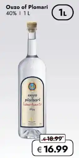 Travel FREE Ouzo of plomari 40% Angebot