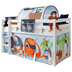 Möbelix Hochbett Malte Weiß Inkl. Rollrost, Tunnel, 90x200 Cm Angebot