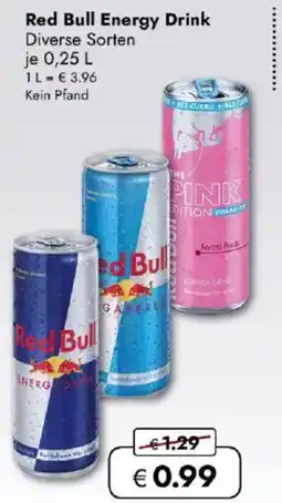 Travel FREE Red bull energy drink Angebot