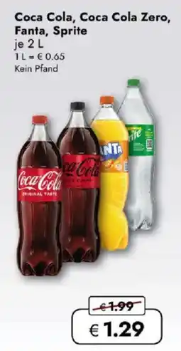 Travel FREE Coca Cola, Coca Cola Zero, Fanta, Sprite Angebot