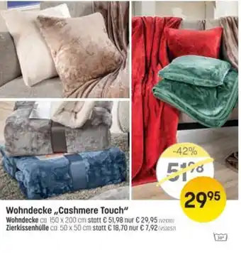 Reiter Wohndecke cashmere touch Angebot