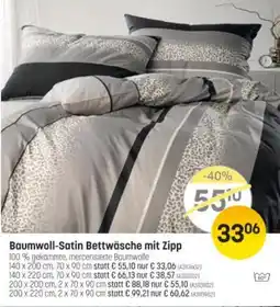 Reiter Baumwoll satin bettwäsche mit zipp Angebot