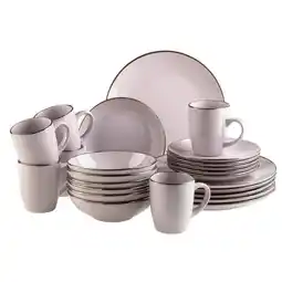 Möbelix Kombiservice Metallic Rim 6 Personen Geschirr Set Angebot