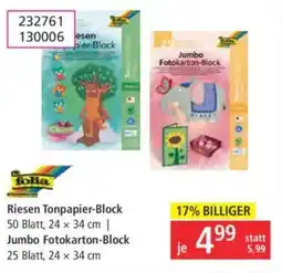 Libro Folia riesen tonpapier-block Angebot